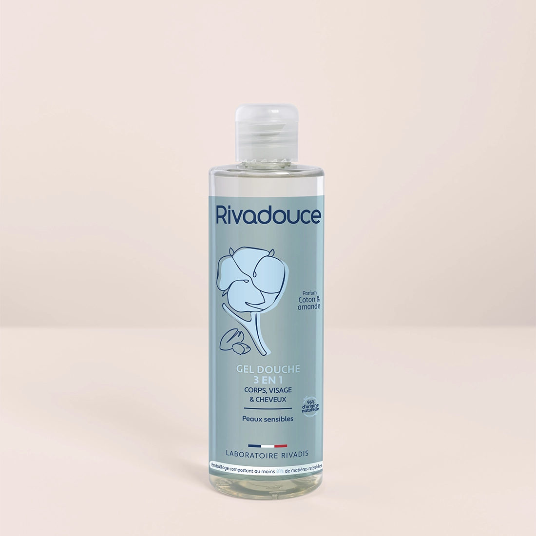 Shampoing douche Coton & Amande 3en1 - 250ml image number 1